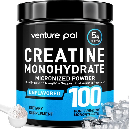 [BRSREFIKCUFGYCQ4] Venture Pal Micronized Creatine Monohydrate – Unflavored Creatine Powder for Training, Muscle & Strength Support