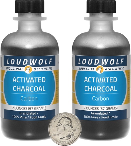 [BRSWIA3YCZ6QECTY] Activated Charcoal/Fine Grains / 4 Ounces / 100% Pure/Food Grade/SHIPS FAST FROM USA