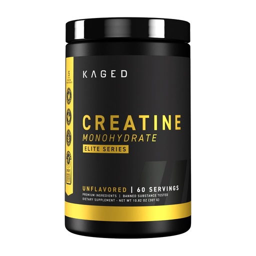 [BRSROEILBENRGAAY] Kaged Creatine Monohydrate Elite Powder | Unflavored | Muscle Building & Recovery | MAXCatalyst for High Absorption | Vegan, Gluten Free, Easily Digestible | Supplements for Men & Women | 60 Servings