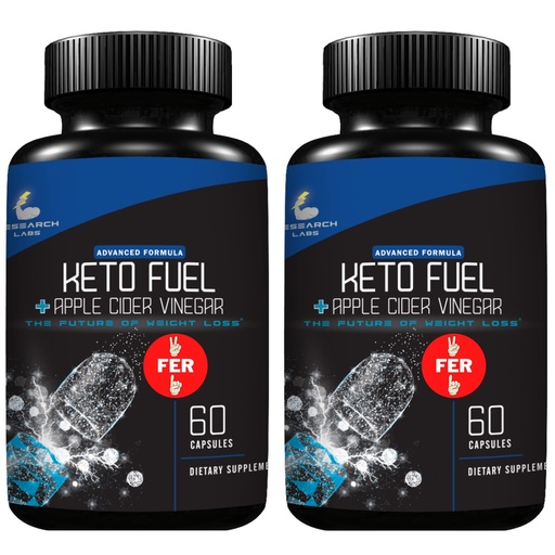 [BRSWYYITBUCAMHTB] Research Labs 2 fer 1 Ad Keto Diet Pills Detox Cleanse & Support w/Apple Cider Vinegar 120 Count Proprietary Ketones, Hunger Suppressant Weight Loss Diet Pills