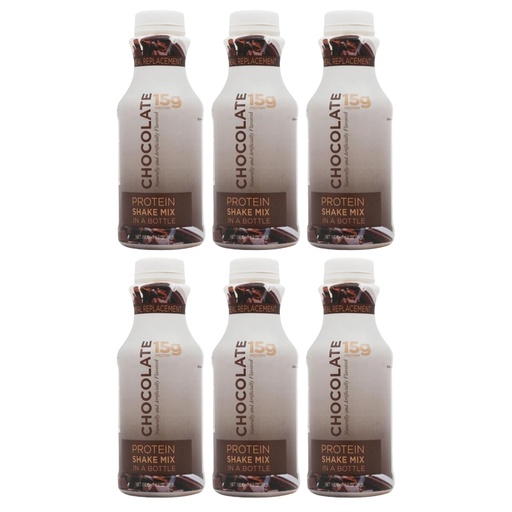 [BRSWGZAKDECAADTV] BariatricPal 15g Protein Shake Mix in a Bottle - Chocolate Cream (6-Pack)