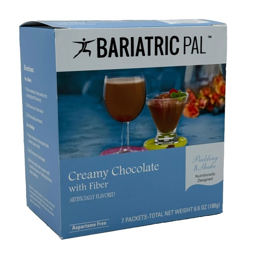[BRSREGILCIDRUE3O] BariatricPal 15g Protein Aspartame-Free Pudding & Shake - Creamy Chocolate with Fiber (1-Pack)