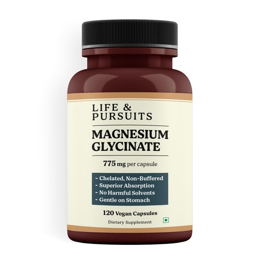 [BRSREGD4BUIGEYDB] Life & Pursuits Pure Magnesium Glycinate 775 mg – 120 Vegan Capsules | 100 mg Magnesium per Capsule | High Absorption Chelated, Non-Buffered Supplement | 3rd Party Tested