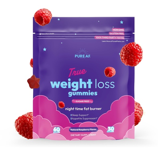 [BRSRAEA2CUFWODLB] Night Time Fat Burner Gummies, Sleep Supplement & Weight Loss | Skinny Vitamin | Appetite Suppressant & Metabolism Booster | Nighttime Diet Gummies for Women & Men