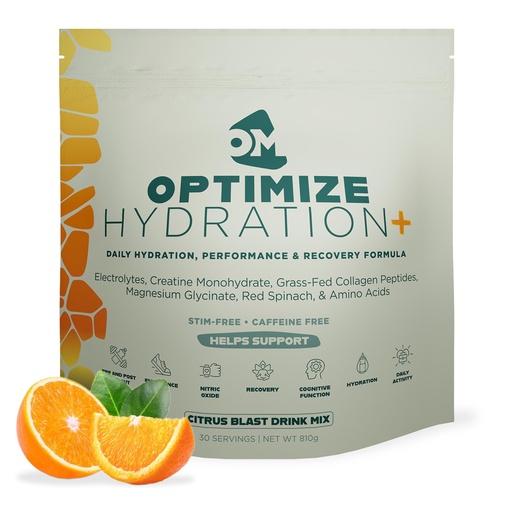 [BRSREBAOORYW2FLZ] Optimize Minerals Citrus Blast Hydration | All in-One Supplement Pack, Ionic Trace Mineral Blend, Electrolyte and Micronutrient Support