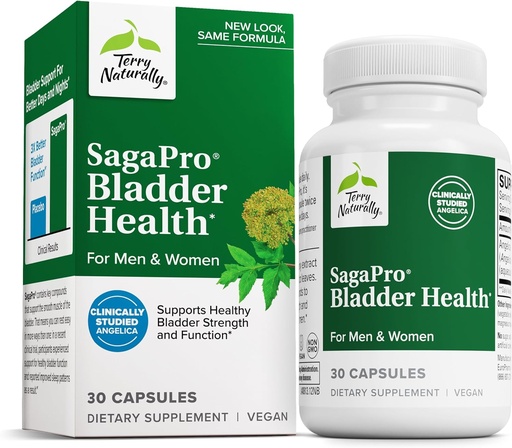 [BRSWIEIMCEBB6GTG] Terry Naturally SagePro Bladder - Bladder Support Supplement - Dietary Supplement with Angelica Leaf Extract - Vegan Capsules to Aid Urinary Tract Function & Health - 30 Capsules