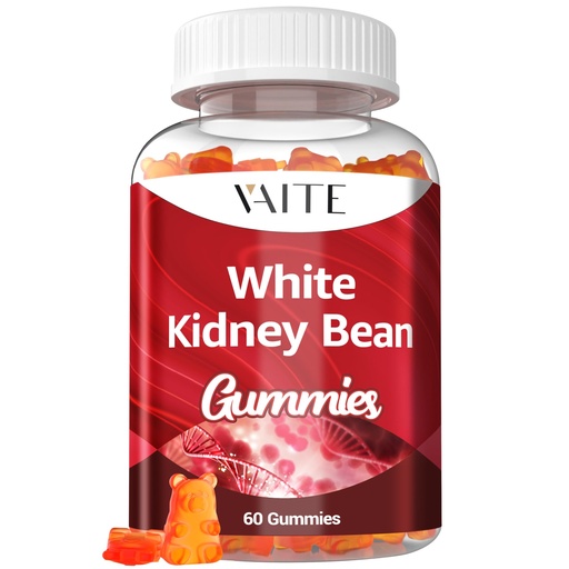 [BRSRABAKAAGROCTA] White Kidney Bean Extract 1000mg Supplement – Antioxidant Support & Daily Energy, Plant-Based Fiber from Kidney Beans, Vegan, Non-GMO, Gluten-Free, No Artificial Flavors, 60 Gummies for Men & Women