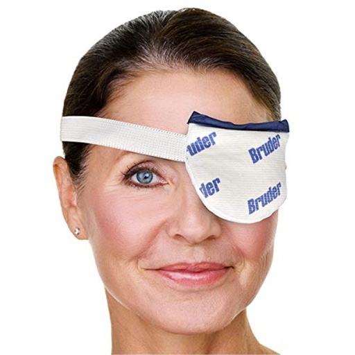 [BRSWIB36AEMR6YLC] Bruder Moist Heat Eye Compress | Single Eye | Microwave Activated | Fast Acting and Effective Relief for Styes and Other Eye Irritation