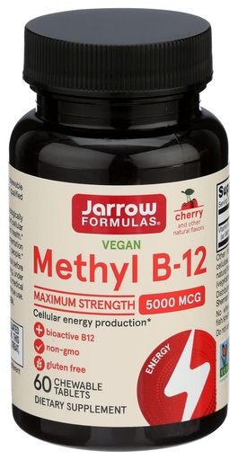 [BRSWIAY3PMBBCYLA] Jarrow Formulas Methylcobalamin Lozenges, 5000 mcg, 60 CT