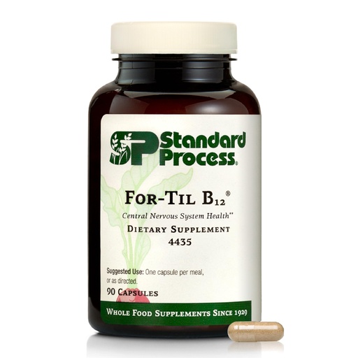 [BRSWIYANOEOQ4ADM] Standard Process - for-Til B12 - Vitamin B12 Supplement for Brain & Nervous System Support - Immune Health & Cellular Function - Non-Dairy & Non-Soy Supplement - 90 Capsules