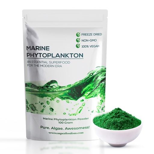 [BRSRAALYBENGG2DX] Marine Phytoplankton Supplement Superfood Rich in Omega-3 and Essential Nutrients (100 Grams)