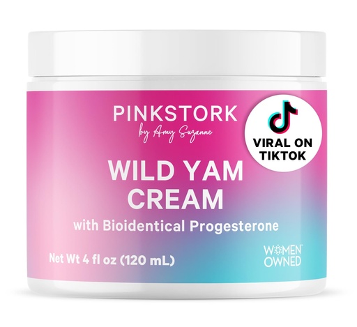 [BRSROEAHBB6AKFDJ] Pink Stork Wild Yam Cream for Hormone Balance | Doctor-Formulated | Topical Alternative to Supplements for Women | PMS, Fertility, Perimenopause, Menopause Support - Unscented, 4 oz, 1 Month Supply