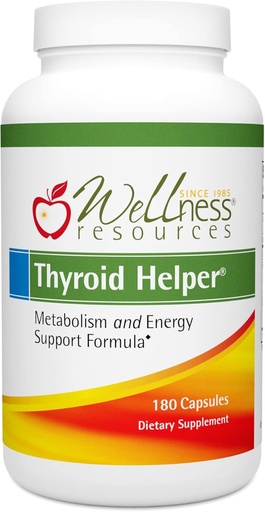 [BRSWI2Q3AQBW2HTY] Wellness Resources Thyroid Helper - Natural Supplement for Metabolism, Energy, Thyroid Support (180 Capsules) …
