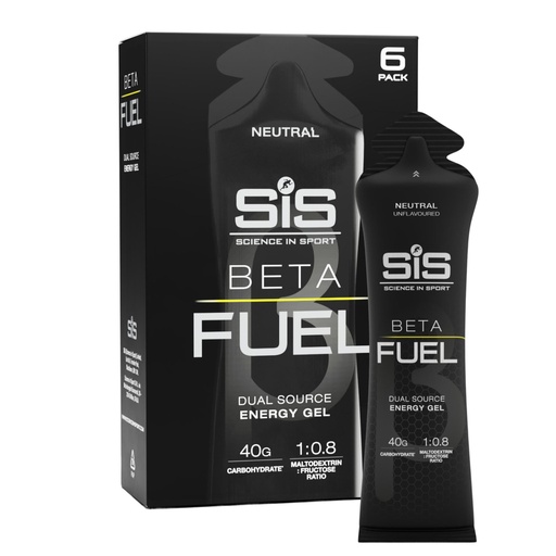 [BRSRABLYBMJQE2TX] Science in Sport BETA Fuel Gel - Dual-Source Energy Gel - Isotonic Gel - Fast-Absorbing Carbohydrate Energy - Sports Nutrition - Easy on Stomach - Portable - Neutral Flavor - 6-Pack