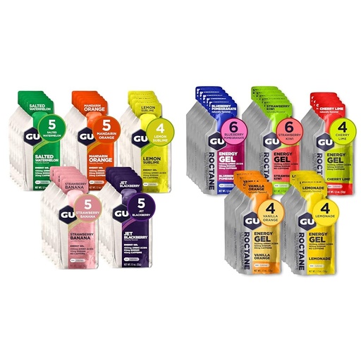 [BRSROBQCCAMREGTH] GU Energy Original Sports Nutrition Energy Gel, Vegan, Gluten-Free, Kosher & Roctane Ultra Endurance Energy Gel, Vegan, Gluten-Free, Kosher