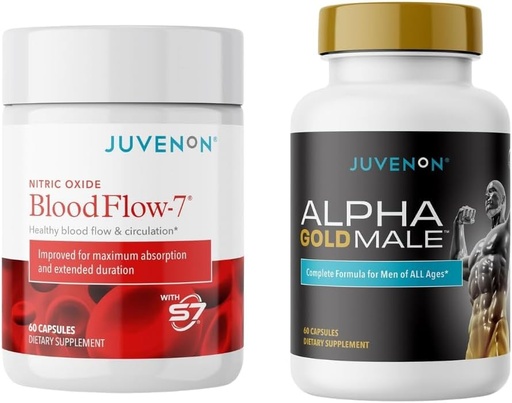 [BRSREHY5OZYWEALP] Juvenon Maximum Male BloodFlow-7 Nitric Oxide Supplement with Nitrosigine + Alpha Gold Male