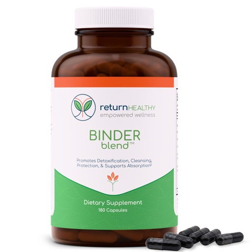 [BRSWYCYLO4BQ2ADG] Binder Blend - Toxin Binder Supplement, Detox Capsules for a Healthy Gut - 180 Capsules - 90 Servings - 960mg Activated Charcoal & 480mg Organic Chlorella - Bloating Relief - Bentonite Clay
