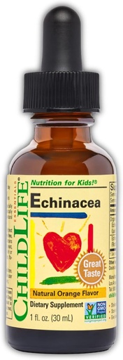 [BRSWIYTYOUNRQCDI] CHILDLIFE ESSENTIALS Echinacea per bambini - Gocce di Echinacea per bambini, Tintura liquida, Supplemento gratuito per bambini, bambini - Arancione naturale, 1 Fl Oz (Pack of 1)