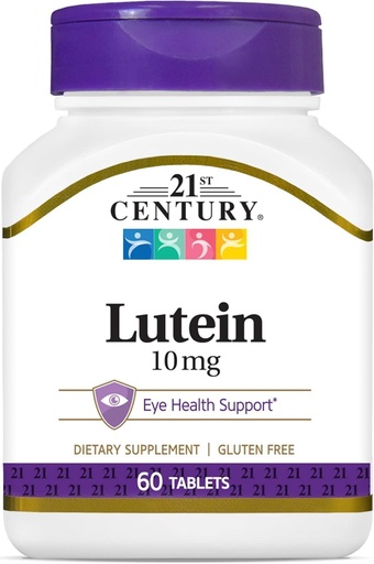 [BRSWIYT6CMMBKA3O] 21st Century Lutein 10 mg Tablets, 60 Count
