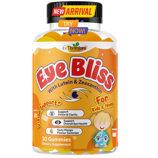 [BRSRABDQDF7Q223G] Therefore Eye Health Gummies for Kids & Teens – Lutein Zeaxanthin Vision Support Supplement – Vegan, Non-GMO – 30 Gummies