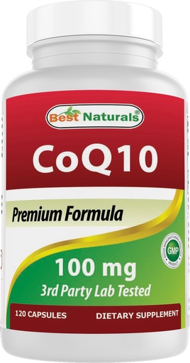 [BRSWKH3RCIDRM3YZ] Best Naturals COQ10 100 mg 120 Capsules