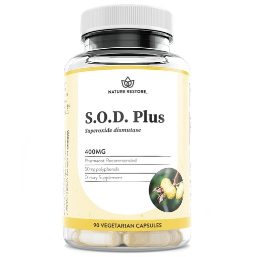 [BRSWYEL7CMCWGFL6] Superoxide Dismutase (SOD) Supplement Capsules. High SOD-Like Activity Enzyme for Cellular Aging & Longevity. 100% Vegan. Primary Master Antioxidant for Mitochondrial Support & Internal Skin Radiance