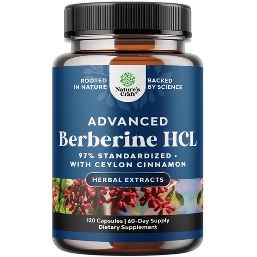 [BRSRMZL3OUAQ22D5] Balancing Berberine Plus 1200mg Per Serving Complex - Antioxidant Berberine with Ceylon Cinnamon Capsules Plus Silymarin Milk Thistle Extract -Active PK for Heart Health and Sugar Support - 120 Count