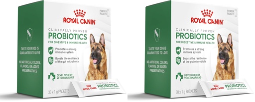 [BRSRECQLBMCAK2A3] Royal Canin Probiotics for Dogs Digestive and Immune Health Powder Supplement for Dogs of All Ages, 30 Count (Pack of 2)