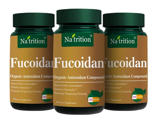 [BRSWYYA6OF5WO23Z] Na'trition Fucoidan Natural Organic Antioxidant Compound Capsules - 120 Veggie Capsules