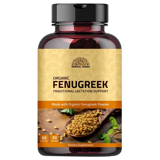 [BRSW2ZYQOQHGC2QZ] Fenugreek Capsules for Women (60 Capsules) | 1000mg Breastfeeding Supplement | Lactation Supplement