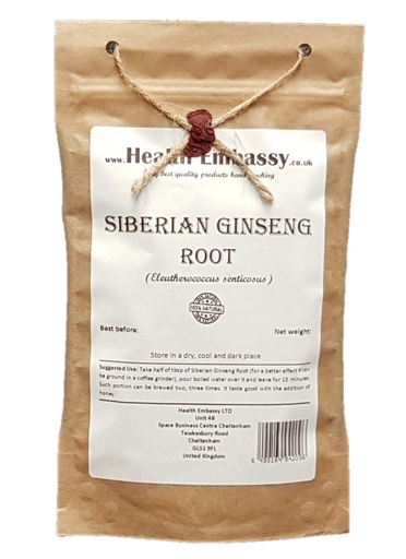 [BRSWGEIEDF7A4DQ7] Health Embassy Siberian Ginseng Root Cut Tea | Eleutherococcus senticosus | Herbal Tea (100g)