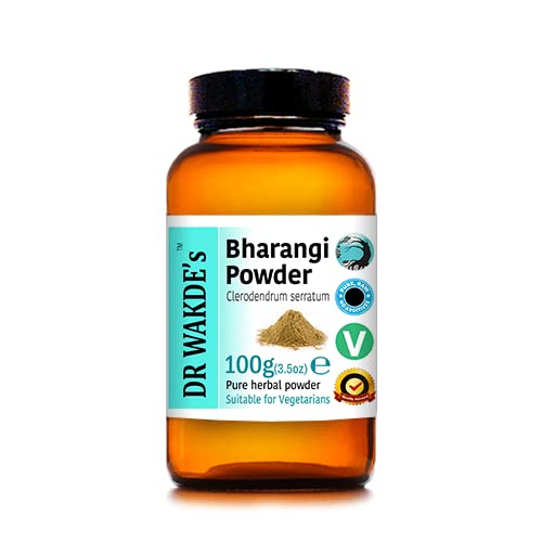 [PBSWAYT2OBYG23Q2] DR WAKDE's Bharangi Powder (Clerodendrum serratum) - 100g (3.5oz) | Pure, Raw & Dried Powder | Natural Aroma and Freshness | Fine Powder | Vegan | Premium Grade | Nothing Added, Nothing Removed