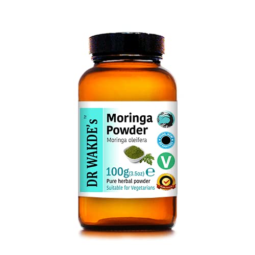 [PBSWAYT2O54WO3Q4] DR WAKDE's Moringa Leaf Powder - 100g (3.5oz) | Pure, Raw & Dried Powder | Natural Aroma and Freshness | Fine Powder | Vegan | Premium Grade | Nothing Added, Nothing Removed