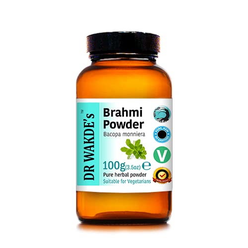 [BRSWI2T4BR4WE2TU] DR WAKDE'S Brahmi Powder (Bacopa monniera) - 100g (3.5oz) | Pure, Raw & Dried Powder | Natural Aroma and Freshness | Fine Powder | Vegan | Premium Grade | Nothing Added, Nothing Removed