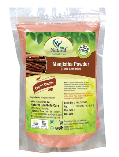 [BRSROEAPAF7GCCLV] QURA Rubia Cordifolia Manjistha Powder (for All Skin Types) 100g