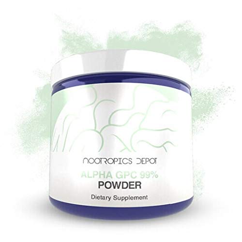 [BRSWYAQZDMHAYDQU] Nootropics Depot Alpha-GPC 99% Powder | 60 Grams | Brain Booster | Choline Supplement | Supports Brain Health, Memory and Focus