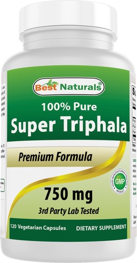 [BRSWIEIDBIGWA2LC] Best Naturals Triphala 750 mg 120 Vcaps