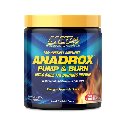 [BRSWYEDYDMHQ2H3G] Maximum Human Performance Mhp Anadrox Pre-Workout, Nitric Oxide, Energy, Pumps, Wild Cherry