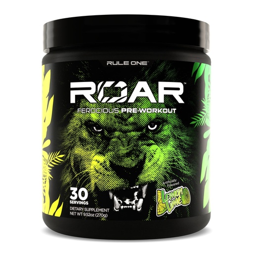 [BRSRO2YOAAPBAH3X] Rule 1 Proteins R1 Roar - Pre-Workout Powder with Creatine, Beta-Alanine, Citrulline, Electrolytes & Caffeine (30 Servings, Lemon Lime)