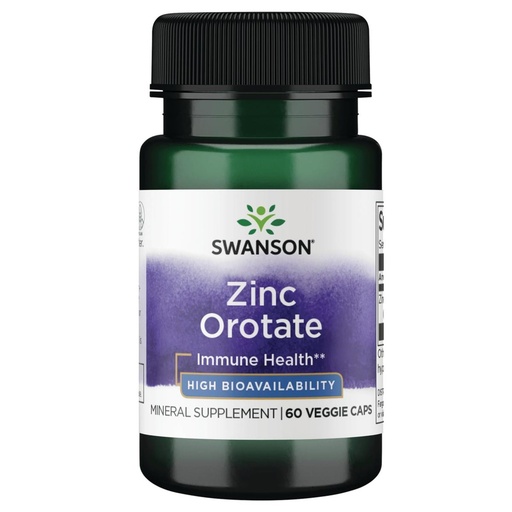 [BRSWIBAKDIDWYDIV] Swanson Zinc Orotate 10 Milligrams Elemental Zinc 60 Veg Capsules