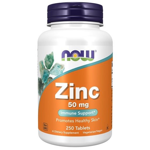 [BRSWIY32BMPW2FQ5] NOW Supplements, Zinc 50 mg, Tablets 250 Count (Pack of 1)