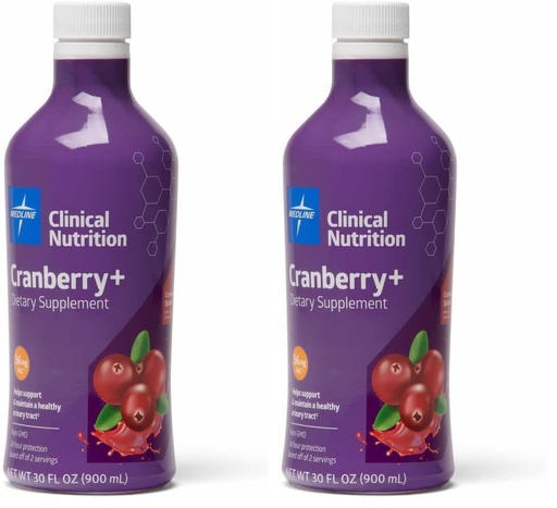 [BRSROYYOA4IAACY7] Medline Cranberry + Liquid UTI Dietary Supplement, 30 oz Bottle (Pack of 2)