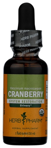 [BRSWIFQROYCQEFYZ] HERB PHARM Organic Cranberry Extract, 1 FZ
