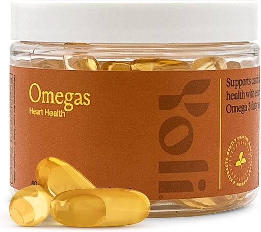 [BRSWKFIACAJRO3DM] Yoli® - Omegas - Fish Oil Omega 3 Supplement with Vitamin D3 - Fish Oil Capsules with EPA and DHA Omega 3 Fatty Acids for Heart Health Support