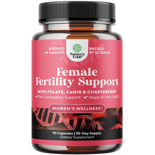 [BRSRACYZPMMQIEYY] Fertility Supplements for Women with Inositol & Folic Acid - Preconception Vitamins for Women for Hormone Balance with L-methylfolate, B12, Vitamin D3, Iodine, Selenium, zinc and CoQ10 - 90 Count
