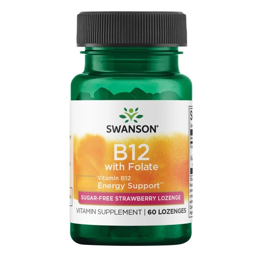 [BRSWIEADBZYAMCTI] Swanson Vitamin B-12 with Folic Acid 60 Tabs