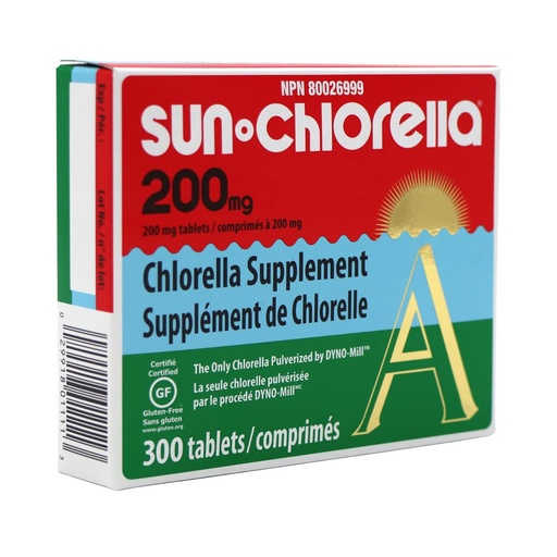 [BRSWIYAPPMHWIFAV] Sun Chlorella USA Chlorella 200 Milligrams - 300 tabs (Pack of 2)