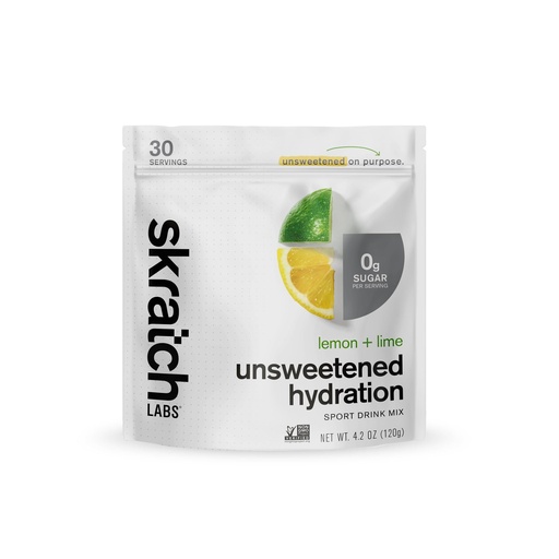 [BRSREHQEBMPWEF3Z] Skratch Labs Unsweetened Hydration Sport Drink Mix | Sugar Free | Electrolytes Booster | Lemon + Lime - 30 Servings | Non-GMO, Vegan, Kosher, Keto, Paleo