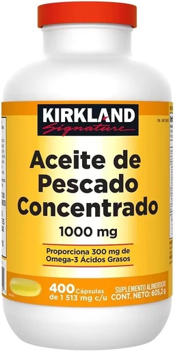 [BRSWEBI3B4MBUETP] Kirkland Signature Rybí olej 1000mg, 400 Počet