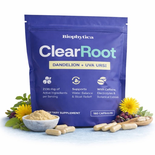 [BRSRGGI3OV5GY335] Looking for Relief from Swollen Feet and Legs? ClearRoot Water Pills Help Swollen Legs and Feet with Natural Diuretic Herbs, Dandelion & Uva Ursi, Electrolytes, Bloat Support, 180 Capsules